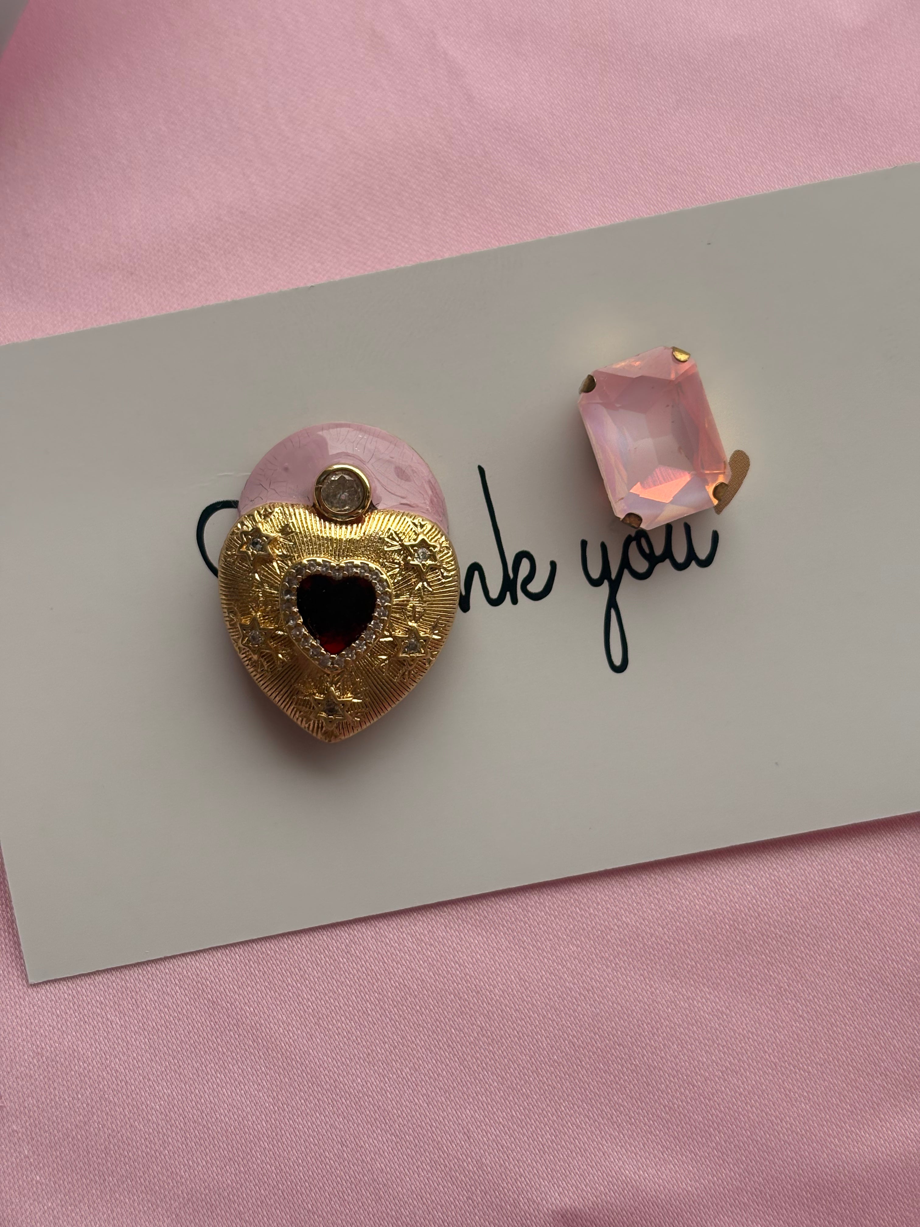 Orecchini cuore barocco