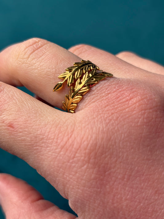 Doppia foglia oro