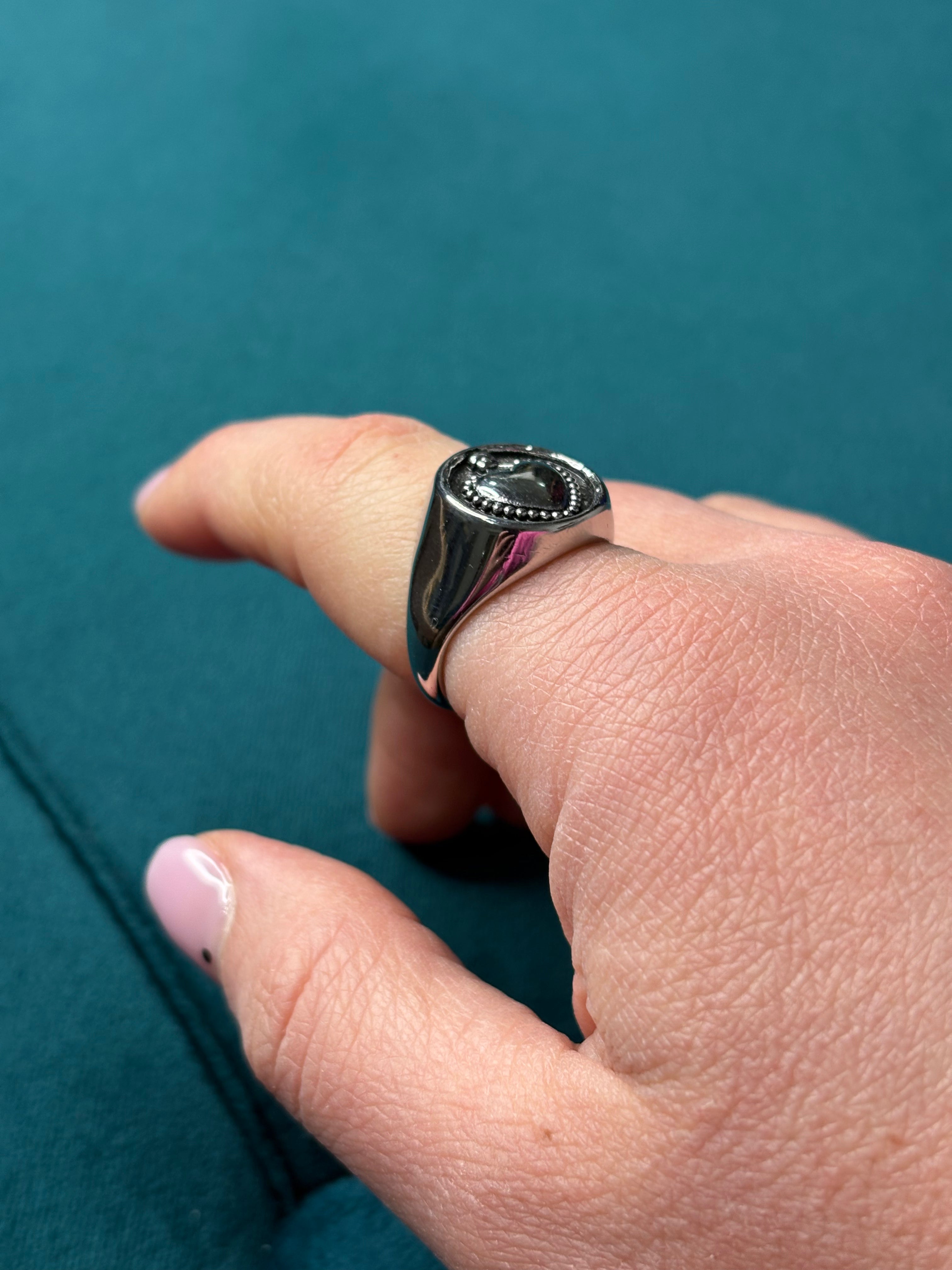 Cuore sacro argentato