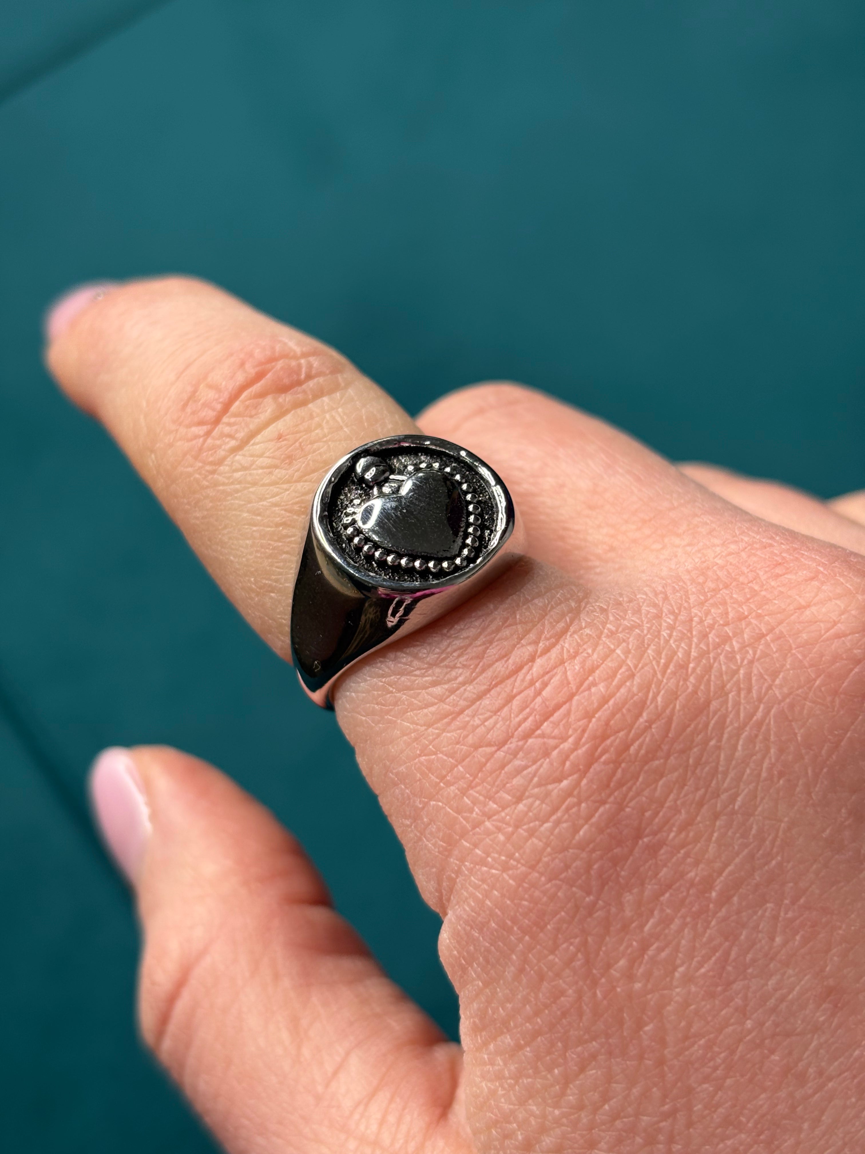 Cuore sacro argentato