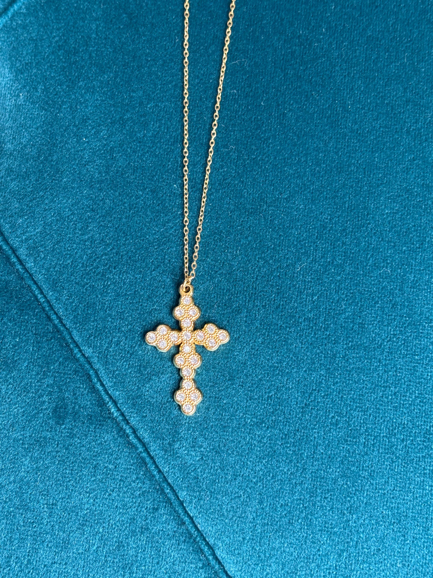 Croce brillante oro
