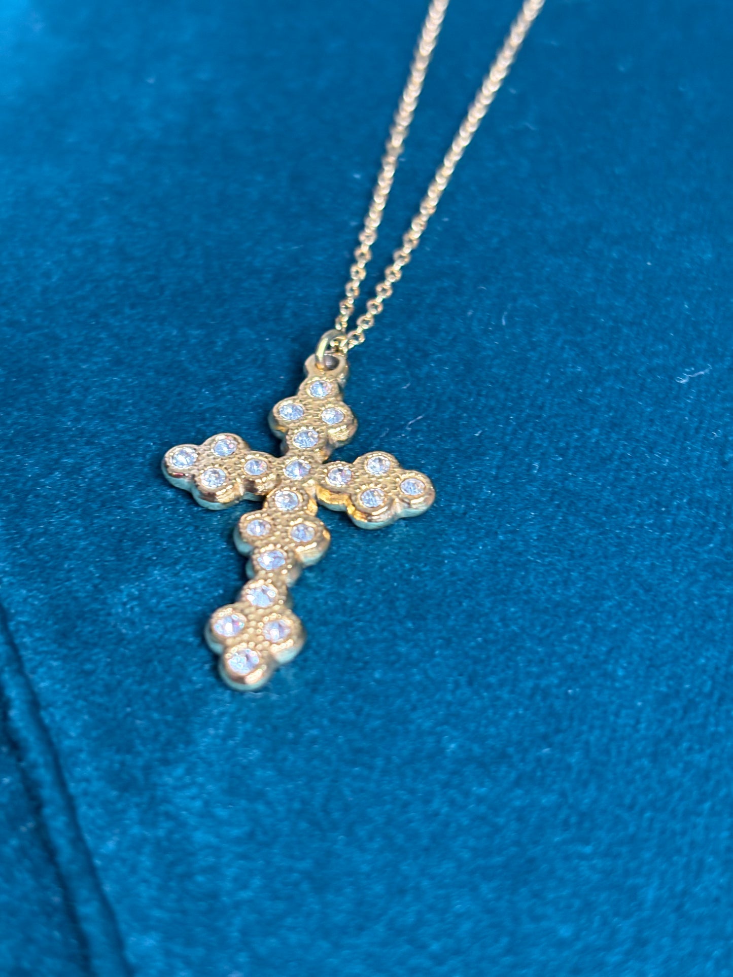 Croce brillante oro