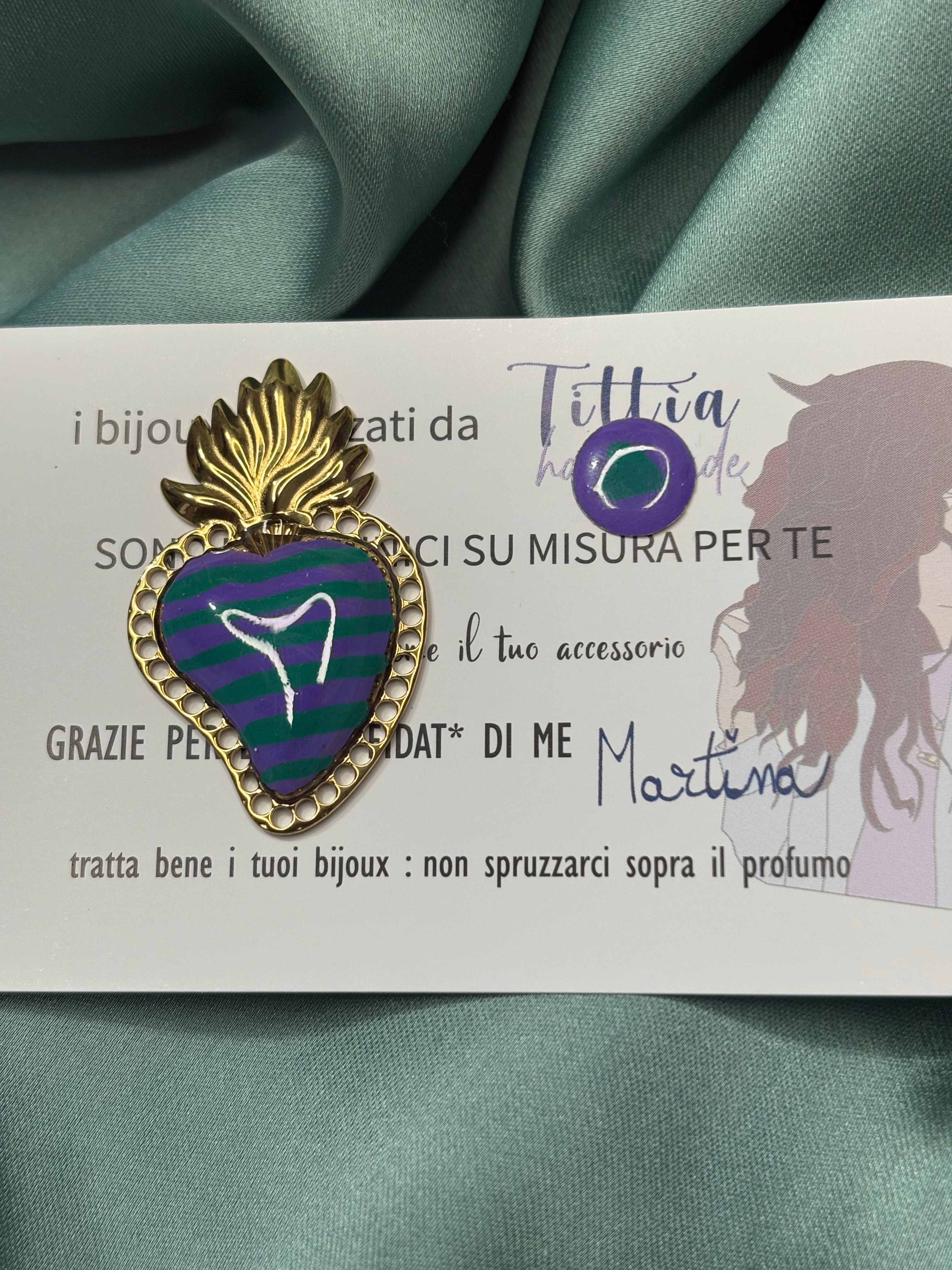 Cuore sacro linee verdi