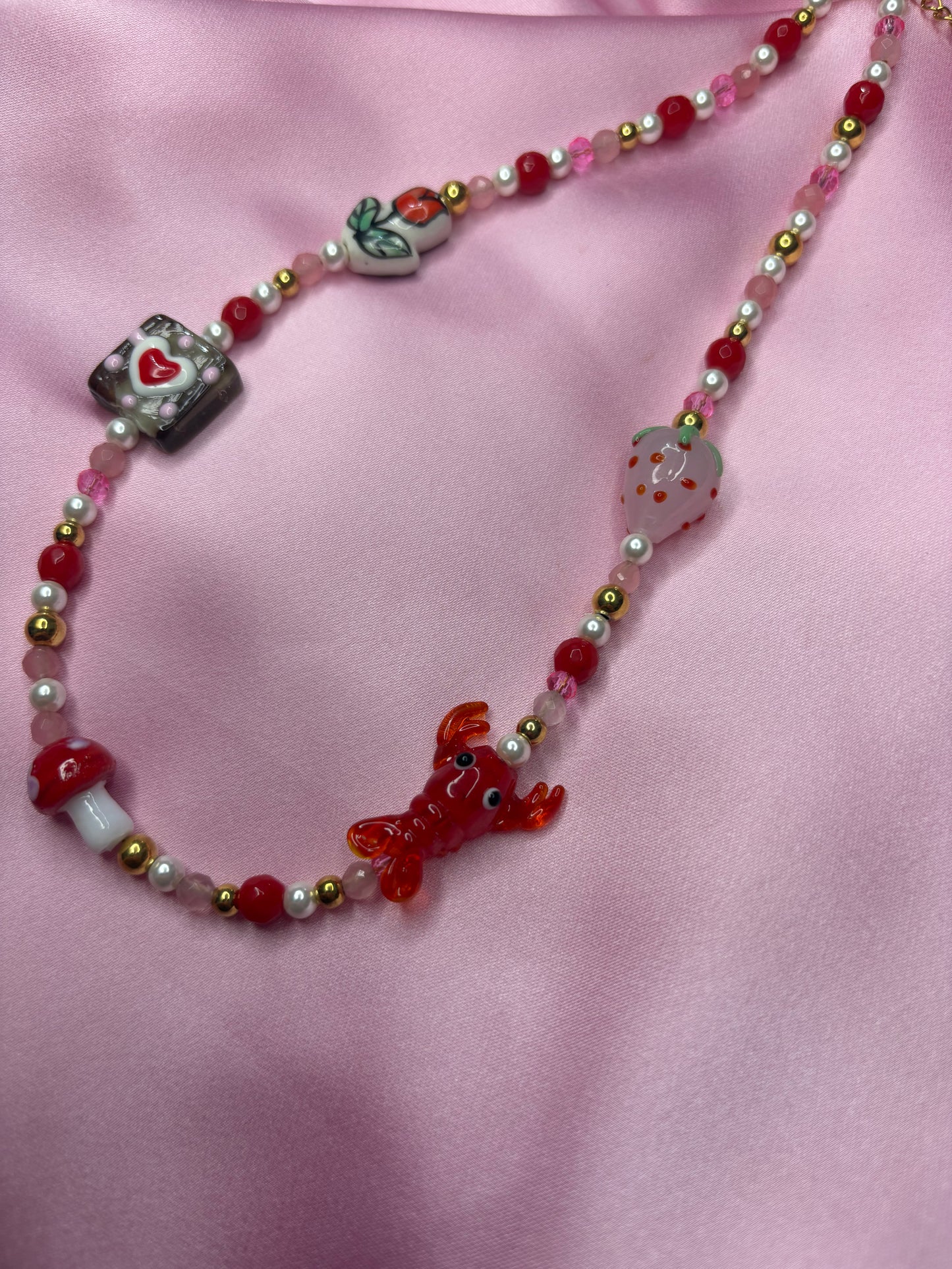 Girocollo Wendy rosso rosa2