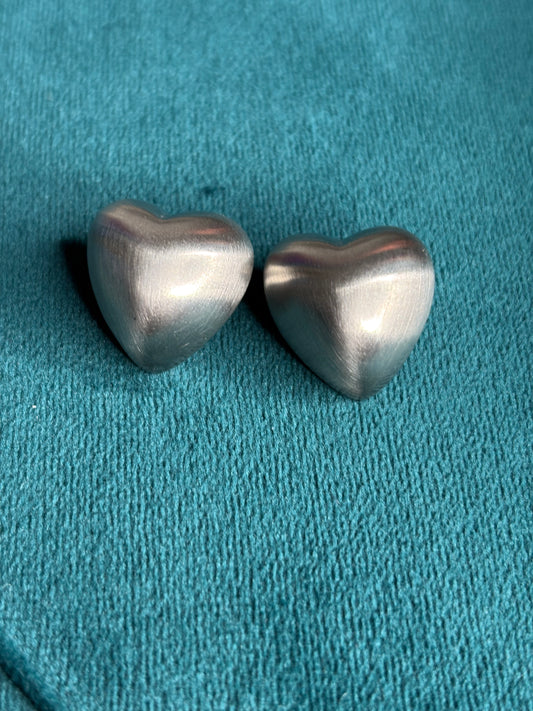 Cuore bombato silver