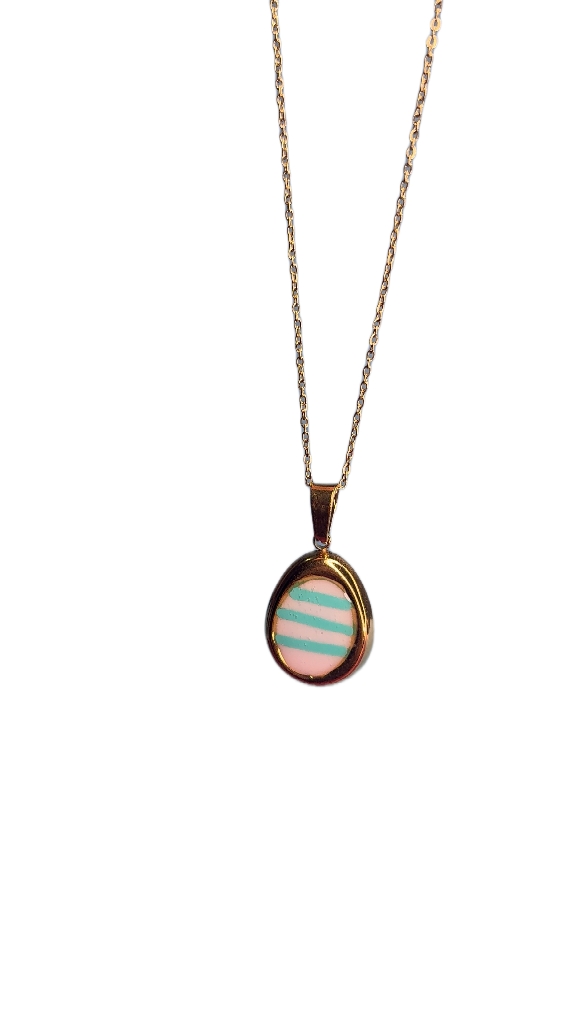 Medaglietta rosa acqua