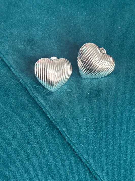 Cuore rigato Silver