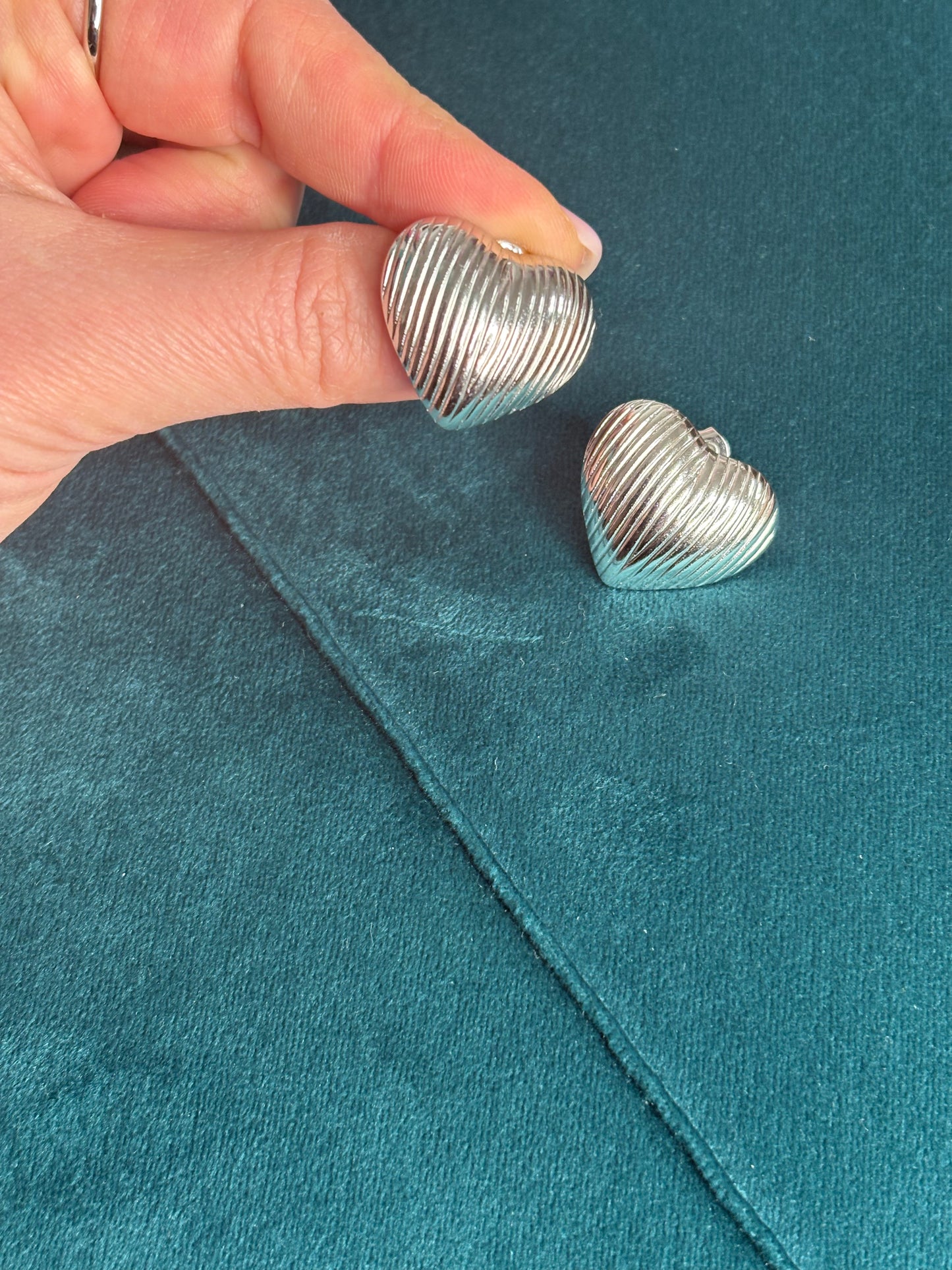 Cuore rigato Silver
