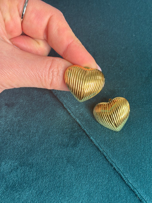 Cuore rigato Gold